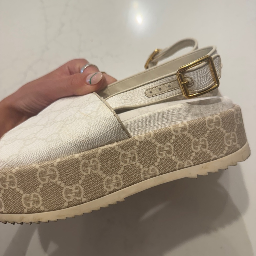 Gucci white sandals - Picture 6 of 9